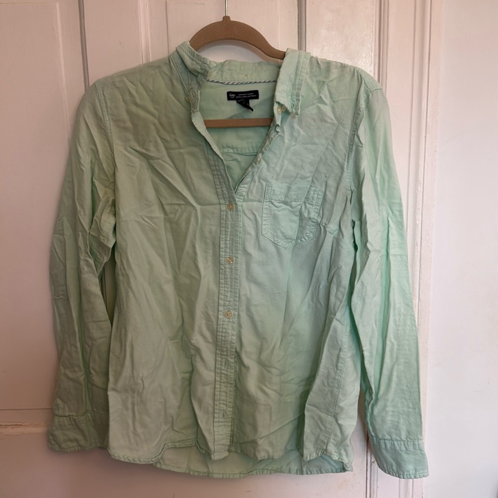 Pastel Green Button Down Shirt